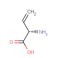(2S)-2-aminobut-3-enoic acid (CAS: 70982-53-5) - Chemical Structure and Molecular Formula 