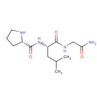 (2S)-N-[(2S)-1-[(2-amino-2-oxoethyl)amino]-4-methyl-1-oxopentan-2-yl]pyrrolidine-2-carboxamide (CAS: 2002-44-0) - Chemical Structure and Molecular Formula 