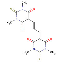 5-[(E)-3-(1,3-dimethyl-4,6-dioxo-2-sulfanylidene-1,3-diazinan-5-yl)prop-2-enylidene]-1,3-dimethyl-2-sulfanylidene-1,3-diazinane-4,6-dione (CAS: 3316-73-2) - Related Chemical Product