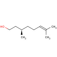 (3R)-3,7-dimethyloct-6-en-1-ol (CAS: 1117-61-9) - Chemical Structure and Molecular Formula 