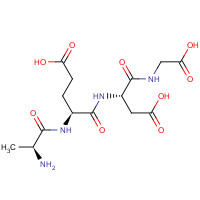 (4S)-4-[[(2S)-2-aminopropanoyl]amino]-5-[[(2S)-3-carboxy-1-(carboxymethylamino)-1-oxopropan-2-yl]amino]-5-oxopentanoic acid (CAS: 307297-39-8) - Chemical Structure and Molecular Formula 