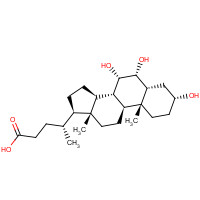 HYOCHOLIC ACID (CAS: 547-75-1) - Chemical Structure and Molecular Formula 