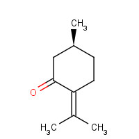 (5S)-5-methyl-2-propan-2-ylidenecyclohexan-1-one (CAS: 3391-90-0) - Chemical Structure and Molecular Formula 