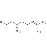 (6S)-8-bromo-2,6-dimethyloct-2-ene chemical structure (6S)-8-bromo-2,6-dimethyloct-2-ene (CAS: 143615-81-0) - Chemical Structure and Molecular Formula