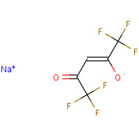 sodium;(Z)-1,1,1,5,5,5-hexafluoro-4-oxopent-2-en-2-olate (CAS: 22466-49-5) - Chemical Structure and Molecular Formula 