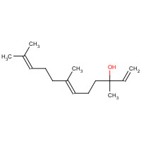 (6E)-3,7,11-trimethyldodeca-1,6,10-trien-3-ol (CAS: 40716-66-3) - Chemical Structure and Molecular Formula 