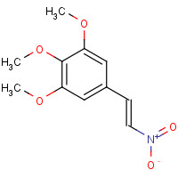 1,2,3-trimethoxy-5-[(E)-2-nitroethenyl]benzene (CAS: 6316-70-7) - Chemical Structure and Molecular Formula 
