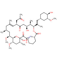 ((1R,9S,12S,13R,14S,17R,18E,21S,23S,24R,25S,27R)-1,14-dihydroxy-12-{(E)-2-[(1R,3R,4R)-4-hydroxy-3-methoxycyclohexyl]-1-methylvinyl}-23,25-dimethoxy13,19,21,27-tetramethyl-17-(2-oxopropyl)-11,28-dioxa-4-azatricyclo[22.3.1.04.9]-octacos-18-ene-2,3,10,16-tetrone) (CAS: 124554-37-6) - Chemical Structure and Molecular Formula 