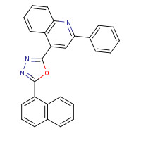 4-[5-(1-Naphthalenyl)-1,3,4-oxadiazol-2-yl]-2-phenylquinoline (CAS: 126181-13-3) - Related Chemical Product