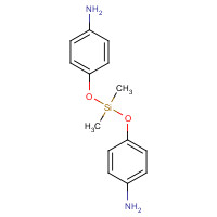 4-[(4-aminophenoxy)-dimethylsilyl]oxyaniline (CAS: 1223-16-1) - Chemical Structure and Molecular Formula 