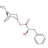 [(1S,5R)-8-methyl-8-azabicyclo[3.2.1]octan-3-yl] (2R)-2-hydroxy-3-phenylpropanoate (CAS: 21956-47-8) - Chemical Structure and Molecular Formula 