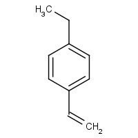 4-ETHYLSTYRENE (CAS: 3454-07-7) - Chemical Structure and Molecular Formula 