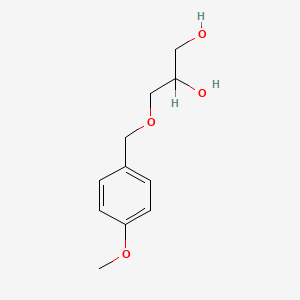 1,2-Propanediol, 3-(p-methoxybenzyloxy)- (CAS: 13807-95-9) - Chemical Structure and Molecular Formula 