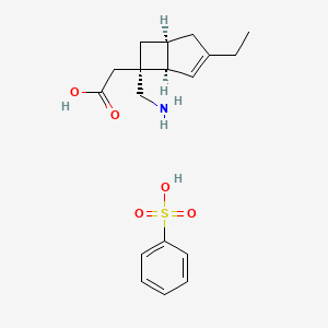 Mirogabalin besylate (CAS: 1138245-21-2) - Chemical Structure and Molecular Formula 