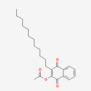 Acequinocyl (CAS: 57960-19-7) - Chemical Structure and Molecular Formula 