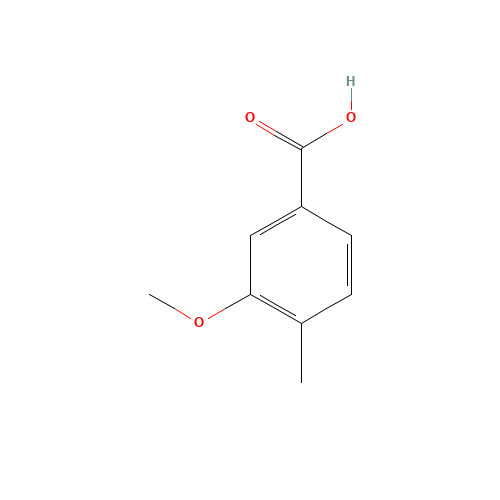 3-Methoxy-4-methylbenzoic acid (CAS: 7151-68-0) - Chemical Structure and Molecular Formula 