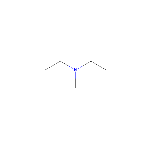 N,N-Diethylmethylamine (CAS: 616-39-7) - Chemical Structure and Molecular Formula 
