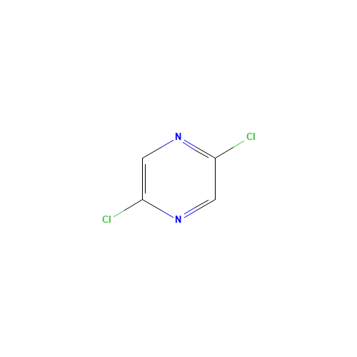 2,5-Dichloropyrazine (CAS: 19745-07-4) - Chemical Structure and Molecular Formula 