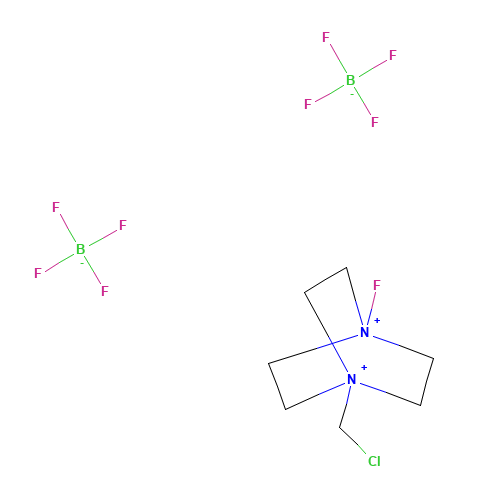 N-Fluoro-N'-chloromethyltriethylenediaminebis(tetrafluoroborate) (CAS: 140681-55-6) - Chemical Structure and Molecular Formula 