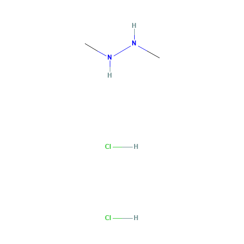 1,2-Dimethylhydrazine dihydrochloride (CAS: 306-37-6) - Chemical Structure and Molecular Formula 