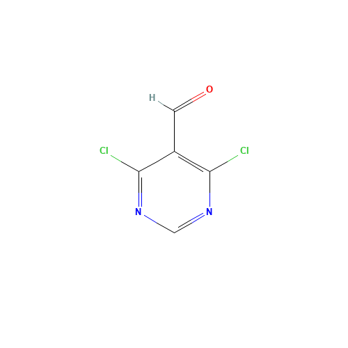4,6-Dichloro-5-pyrimidinecarbaldehyde (CAS: 5305-40-8) - Chemical Structure and Molecular Formula 