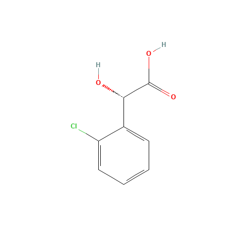 (S)-(+)-2-Chloromandelic acid (CAS: 52950-19-3) - Chemical Structure and Molecular Formula 