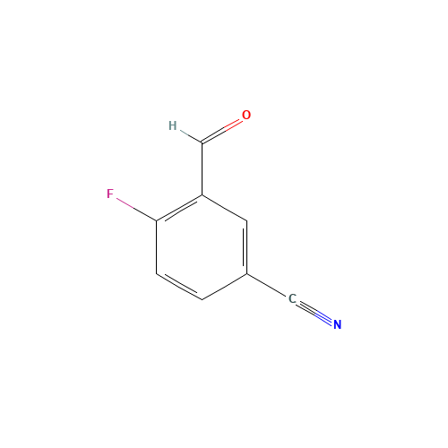 5-Cyano-2-fluorobenzaldehyde (CAS: 146137-79-3) - Chemical Structure and Molecular Formula 