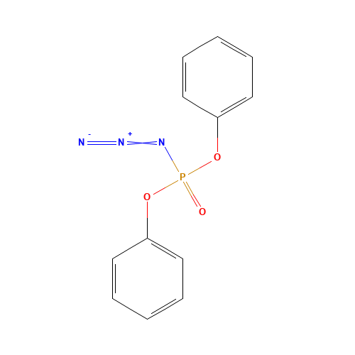Diphenyl azidophosphate (CAS: 26386-88-9) - Chemical Structure and Molecular Formula 