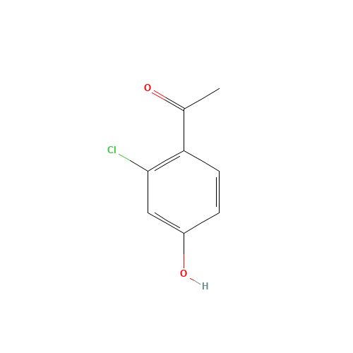 1-(4-Hydroxy-2-chlorophenyl)ethanone (CAS: 68301-59-7) - Chemical Structure and Molecular Formula 