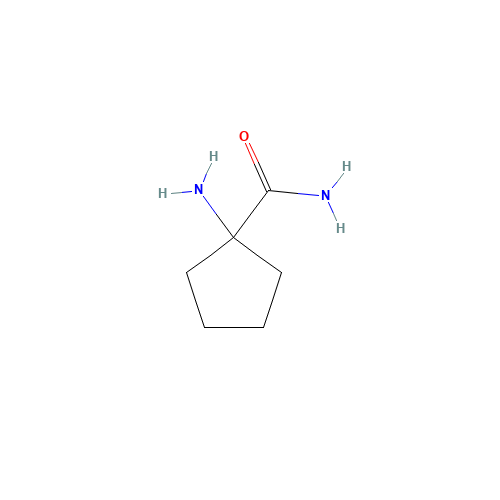 1-Amino-1-cyclopentanecarboxamide (CAS: 17193-28-1) - Chemical Structure and Molecular Formula 