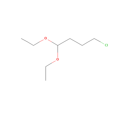 4-Chlorobutyraldehyde diethyl acetal (CAS: 6139-83-9) - Chemical Structure and Molecular Formula 