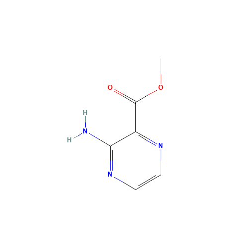 3-Aminopyrazine-2-carboxylic acid methyl ester (CAS: 16298-03-6) - Chemical Structure and Molecular Formula 