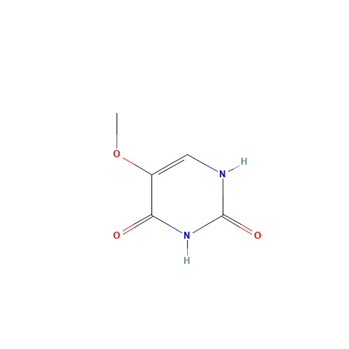5-Methoxy-2,4-dihydroxypyrimidine (CAS: 6623-81-0) - Chemical Structure and Molecular Formula 