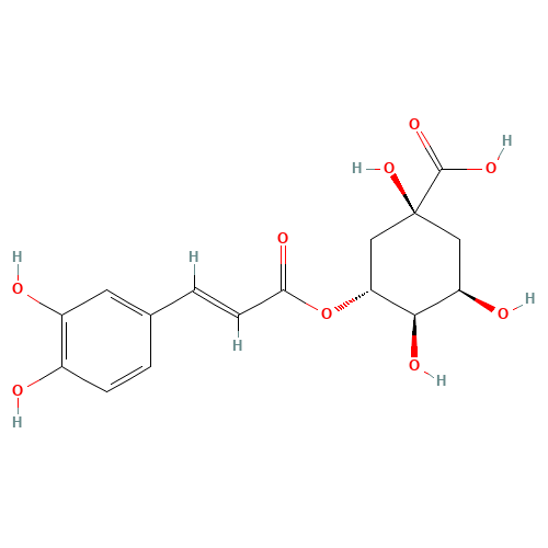 3-(3,4-Dihydroxycinnamoyl)quinic acid (CAS: 327-97-9) - Related Chemical Product