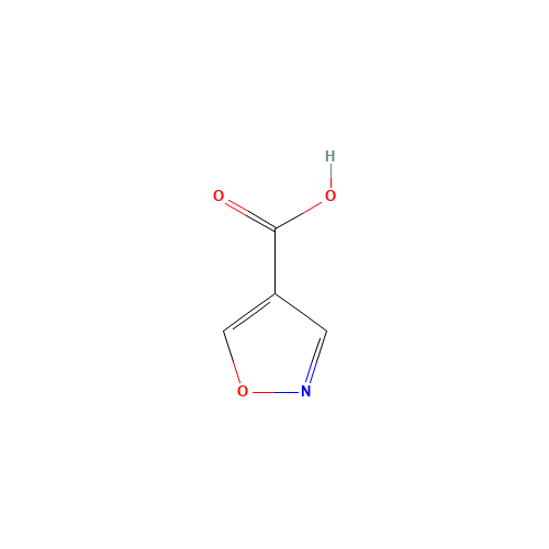 Isooxazole-4-carboxylic acid (CAS: 6436-62-0) - Chemical Structure and Molecular Formula 