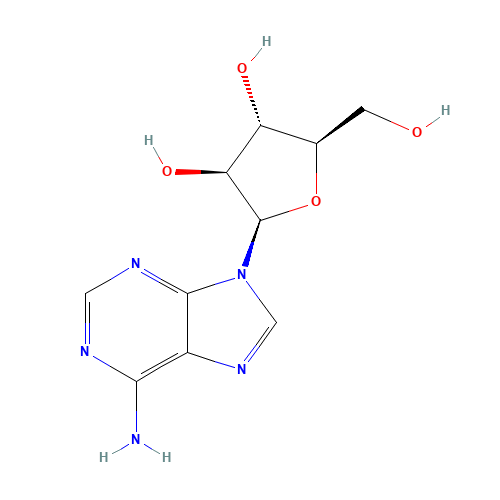 9-beta-D-Arabinosyladenine (CAS: 5536-17-4) - Chemical Structure and Molecular Formula 