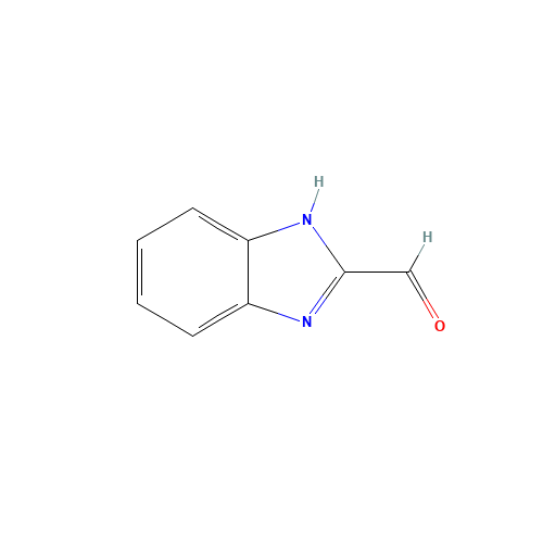 1H-Benzoimidazole-2-carboxaldehyde (CAS: 3314-30-5) - Chemical Structure and Molecular Formula 