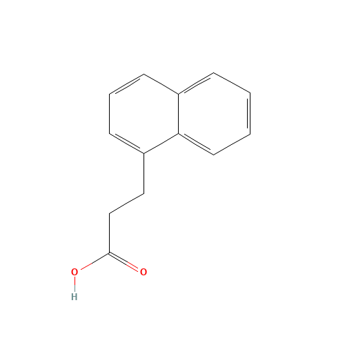 3-(1-Naphthyl)propionic acid (CAS: 3243-42-3) - Chemical Structure and Molecular Formula 