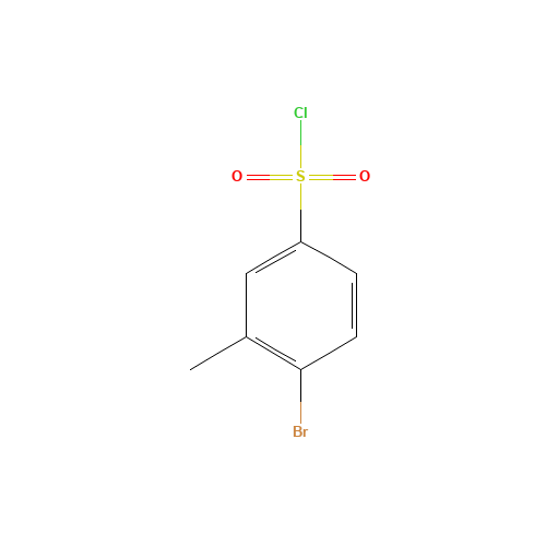 4-Bromo-3-methylbenzenesulphonyl chloride (CAS: 72256-93-0) - Chemical Structure and Molecular Formula 