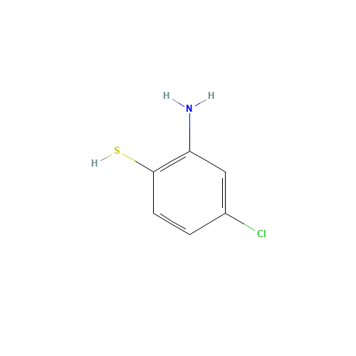 2-Amino-4-chlorobenzenethiol (CAS: 1004-00-8) - Chemical Structure and Molecular Formula 
