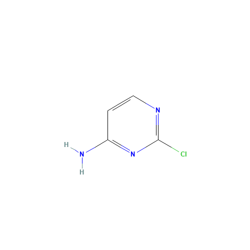 4-Amino-2-chloropyrimidine (CAS: 7461-50-9) - Chemical Structure and Molecular Formula 