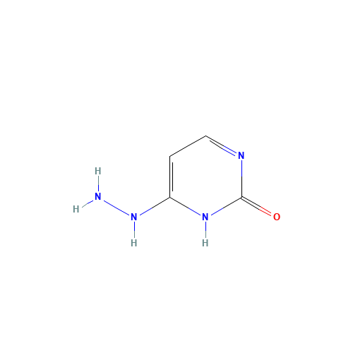 2-Hydroxy-4-hydrazinopyrimidine (CAS: 3310-41-6) - Chemical Structure and Molecular Formula 