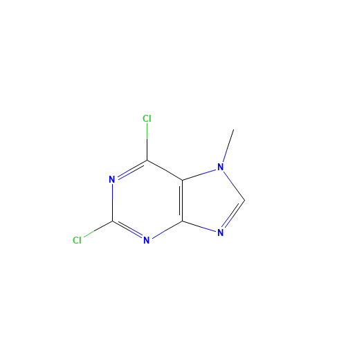 2,6-Dichloro-7-methylpurine (CAS: 2273-93-0) - Chemical Structure and Molecular Formula 