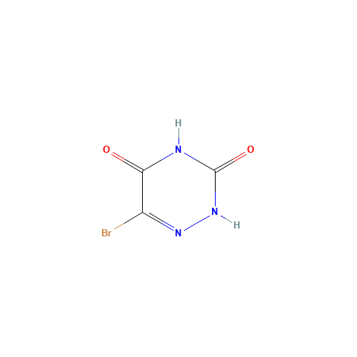 5-Bromo-6-azauracil (CAS: 4956-05-2) - Chemical Structure and Molecular Formula 