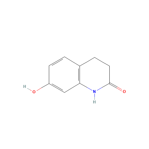 3,4-Dihydro-7-hydroxycarbostyril (CAS: 22246-18-0) - Chemical Structure and Molecular Formula 
