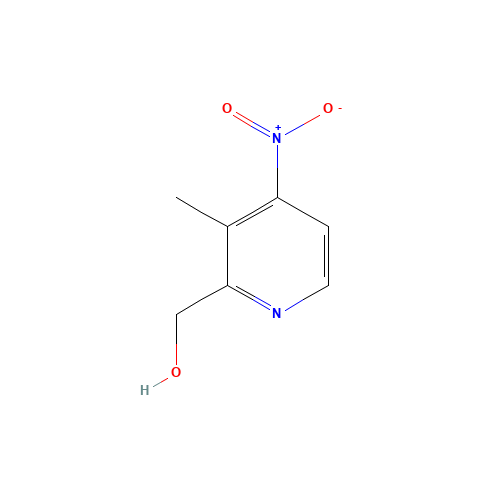 2-Hydroxymethyl-3-methyl-4-nitropyridine (CAS: 168167-49-5) - Chemical Structure and Molecular Formula 