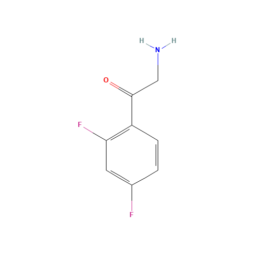 2-Amino-2',4'-difluoroacetophenone (CAS: 643029-92-9) - Chemical Structure and Molecular Formula 