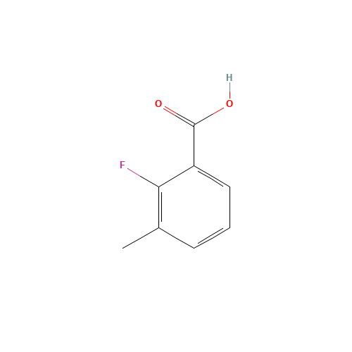 2-Fluoro-3-methylbenzoic acid (CAS: 315-31-1) - Chemical Structure and Molecular Formula 