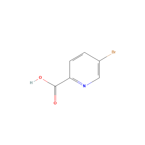 5-Bromo-2-pyridinecarboxylic acid (CAS: 30766-11-1) - Chemical Structure and Molecular Formula 