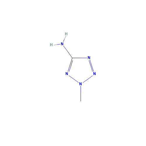 5-Amino-2-methyl-1H-tetrazole (CAS: 6154-04-7) - Chemical Structure and Molecular Formula 